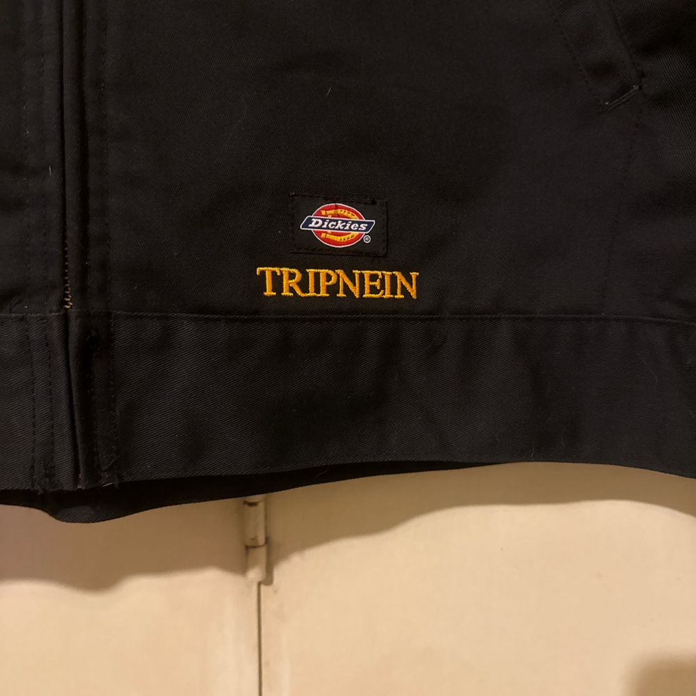 Men's Dickies Black D.I . Band Jacket L quilted lining PUNX Orange County CA - Picture 3 of 6